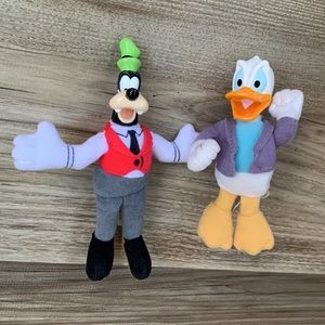 Goofy & Donald Duck Doll Stuffed Character Disney House Mouse McDonald Plush Toy